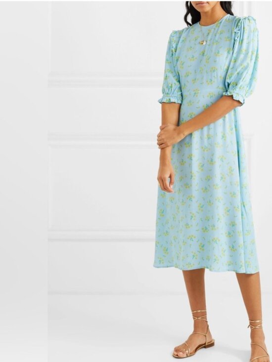 Faithfull the Brand Dresses & Skirts - Faithfull The Brand Jean Marie Puff Sleeve Midi Dress